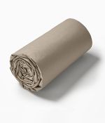 Brown fitted sheet terre battue