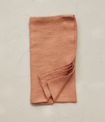 Orange terracotta stone washed linen bolstercase