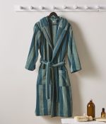 Bathrobe Lignes green