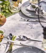 Shell white damask Eloges tablecloth