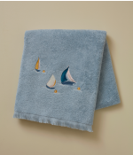 Au Large – North Sea Embroidered Bath Towel