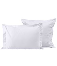 White cotton pillowcase