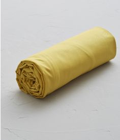 Yellow fitted sheet bourdon