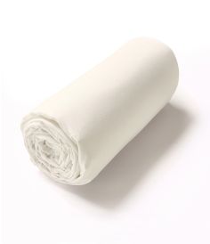 White fitted sheet crème