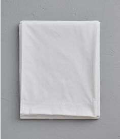 White percale flat sheet 180x290 cm