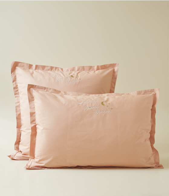 Embroidered pillowcase Dans de beaux draps