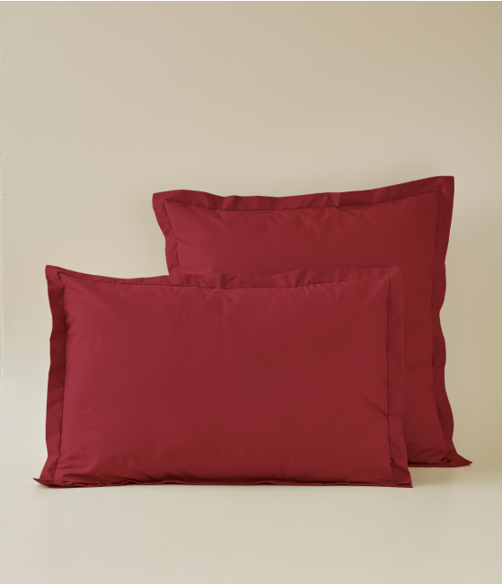 Percale pillowcase Griotte