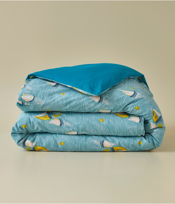 Printed duvet cover Au large