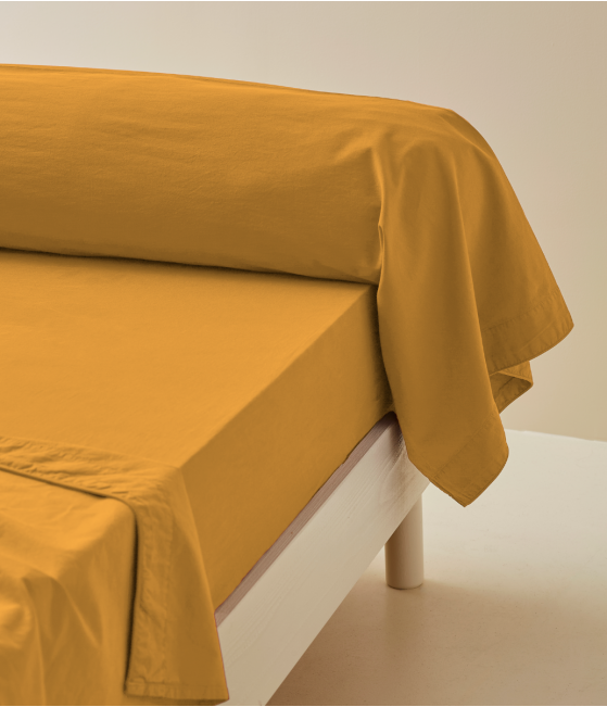 Percale bolster case Miel