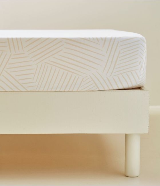 Printed fitted sheet Après-ski