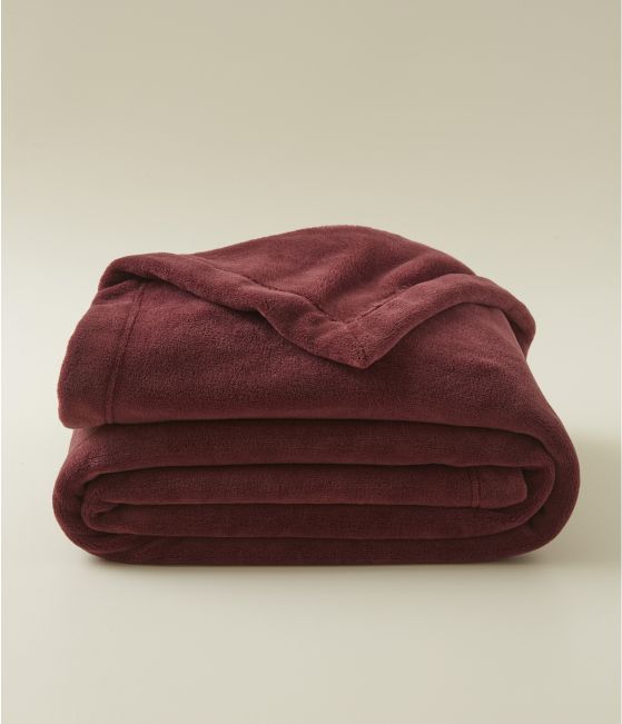 Fleece blanket Aubergine