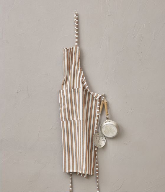 Apron Amsterdam caramel 80x90 cm