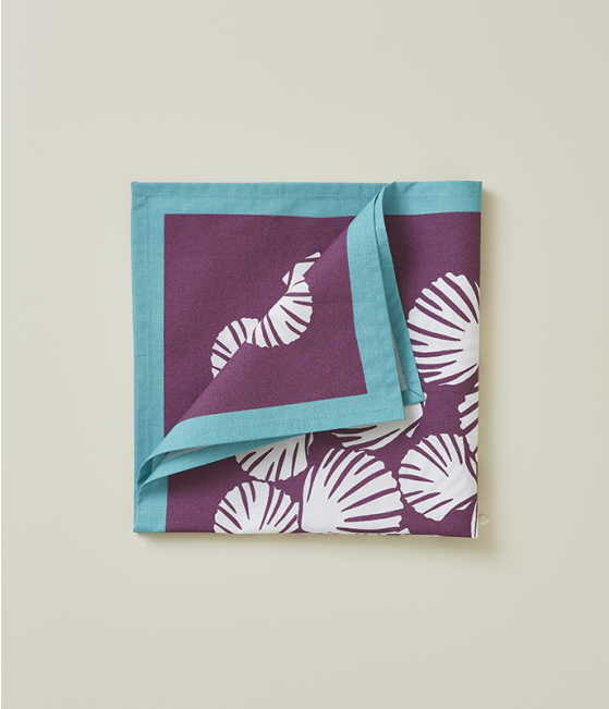 Napkin Baléares prune