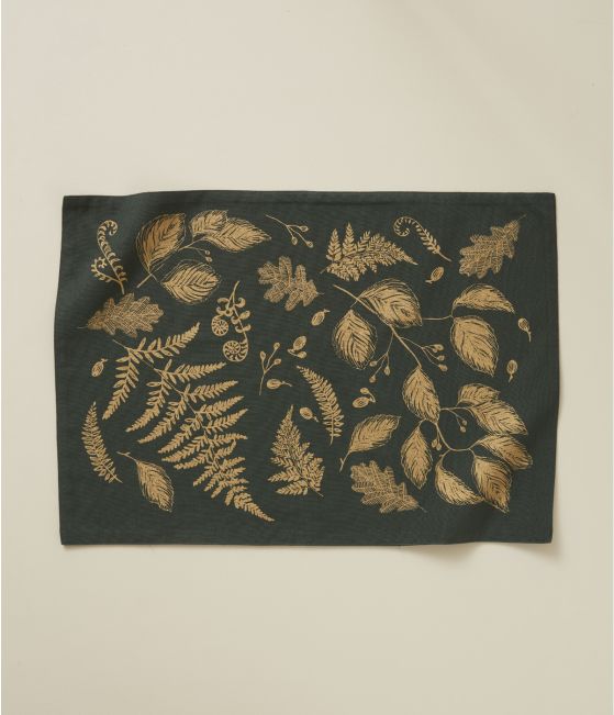 Printed table mat Forêt enchantée vert