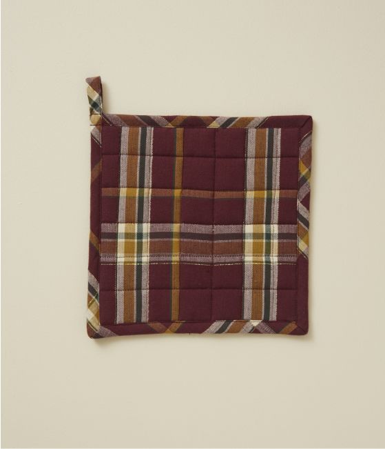 Check pot holder Forêt enchantée