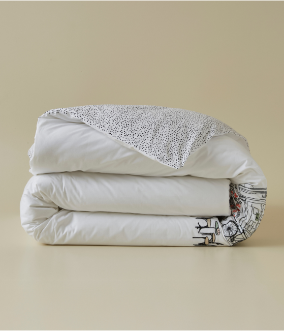 Embroided duvet cover En terrasse