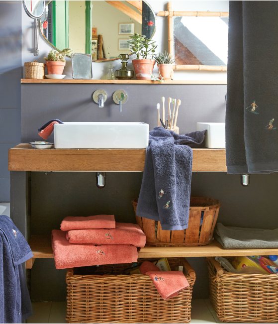 Blue night bath set Après-ski