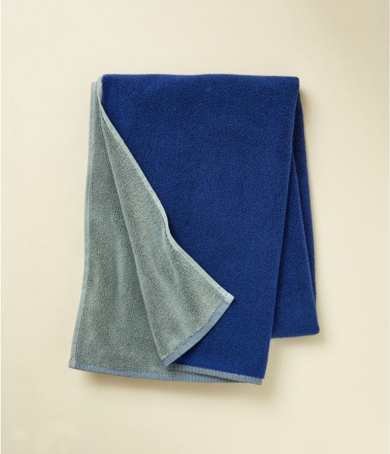 Showet towel Twist 70x140 Bleu/Vert sauge