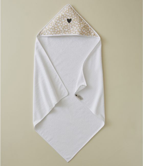 Petit coeur terry bathrobe