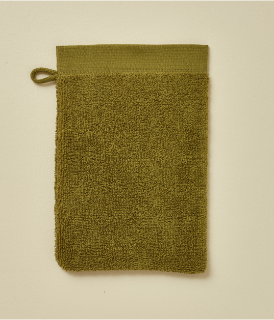 Washcloth Les voyageurs vert