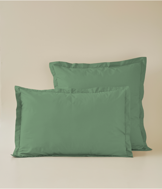 Pillowcase coton Vert romarin