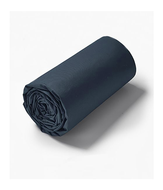 Percale fitted sheet pierre bleue