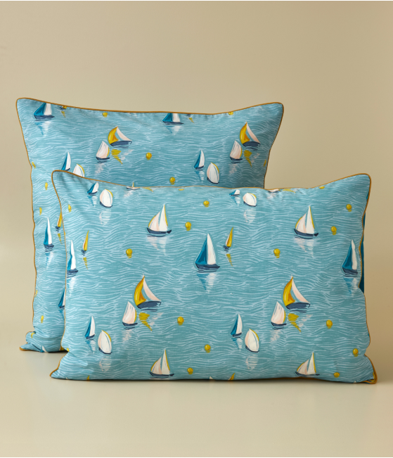Printed pillowcase Au large