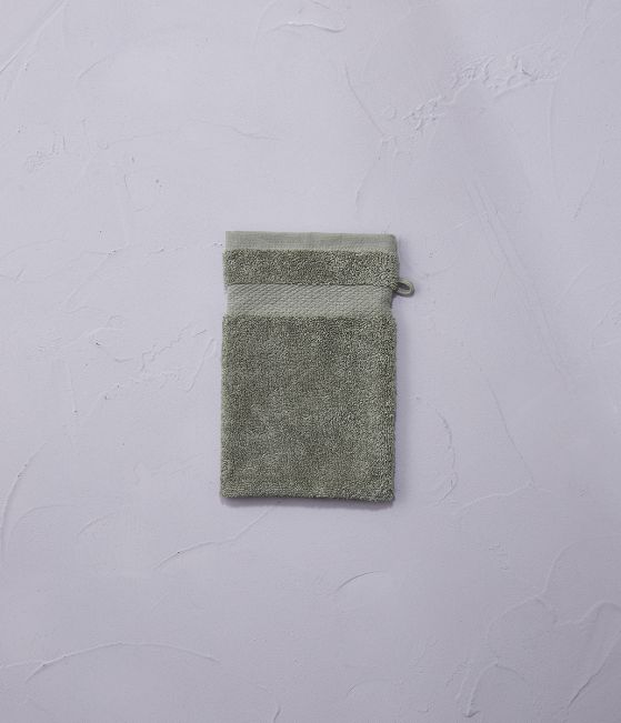 Washcloth vetiver green