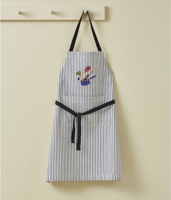 Child's apron Petits oignons rayé