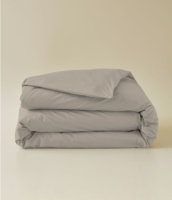 Brown duvet cover terre battue