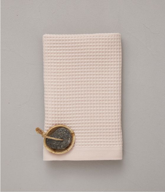 Honeycomb shower towel 70x150 cm Bain de minuit pink
