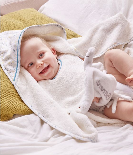 Baby set of bath linen Dans les nuages