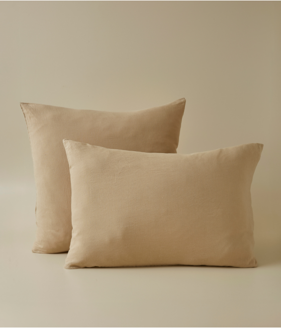 Pillowcase natural linen lyocell