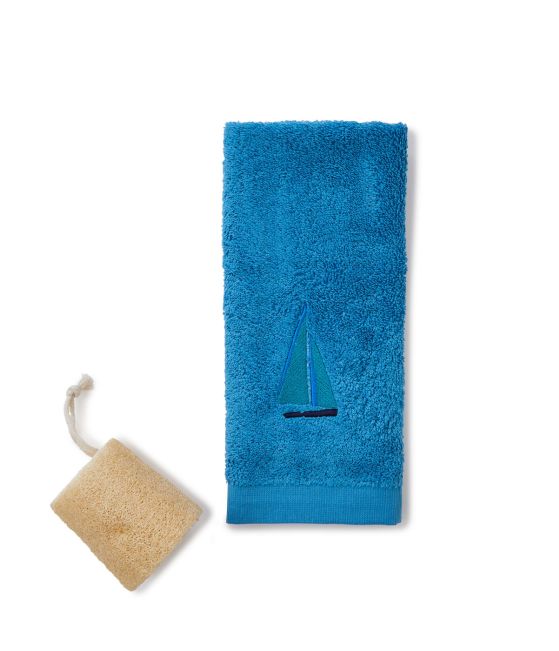 Fancy guest towel Escale bleu
