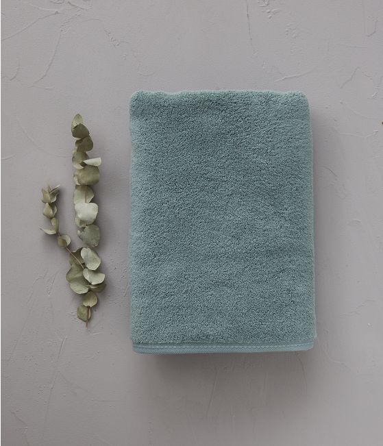 Bath sheet Soft vert cèdre 100x150 cm