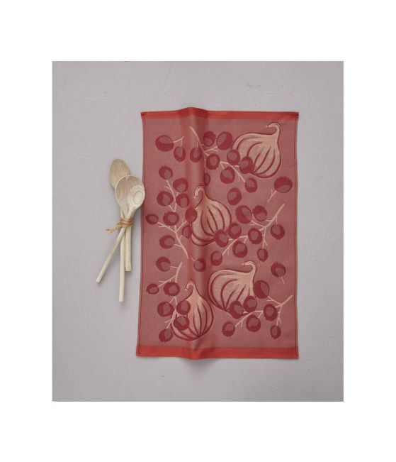 Jacquard tea towel Pause sucrée fig