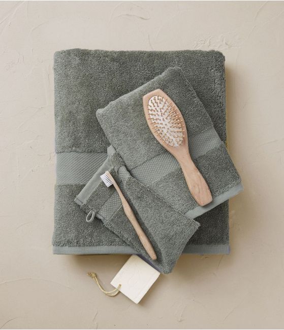Bath linen vetiver green