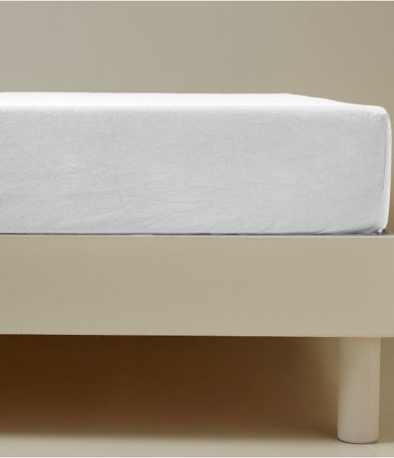 Fitted sheet Blanc saline