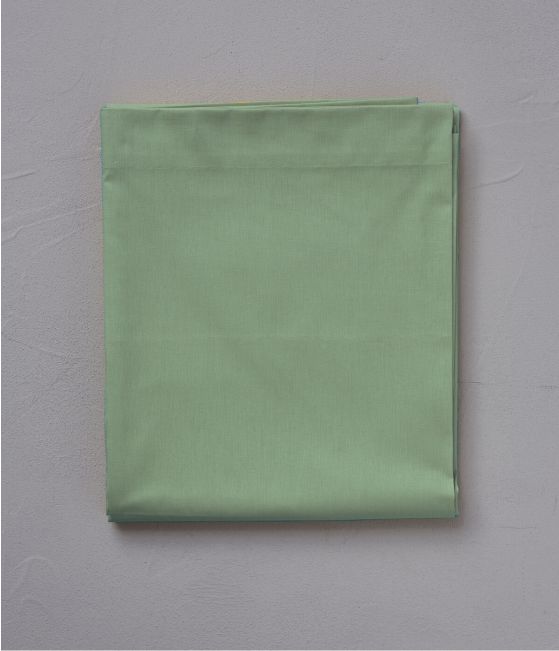 Plain colour flat sheet Vert romarin 180x290cm