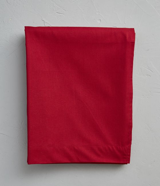 Red flat sheet garance 180x290 cm
