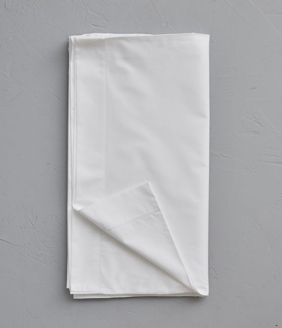 White percale bolstercase