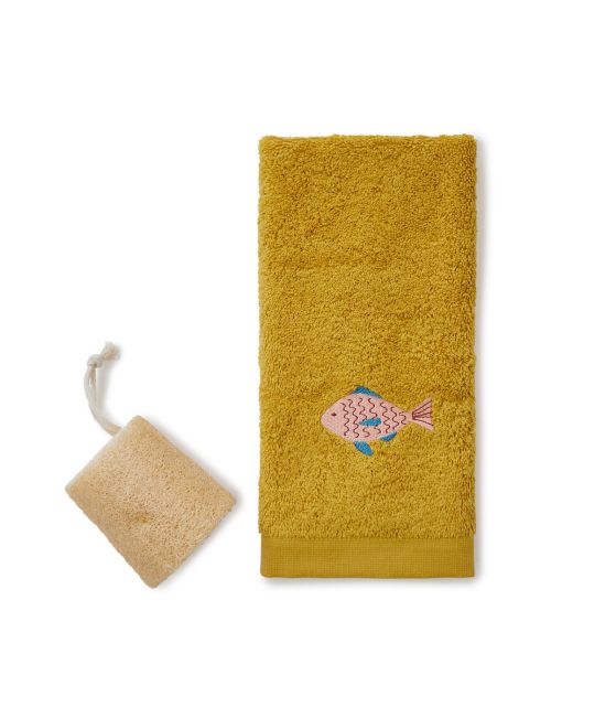 Fancy guest towel Le Grand bain maïs