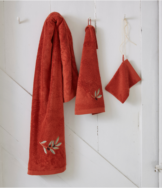 Bath linen terre cuite L'oliveraie