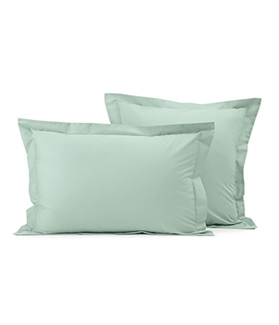 Green pillowcase fleur d'amandier