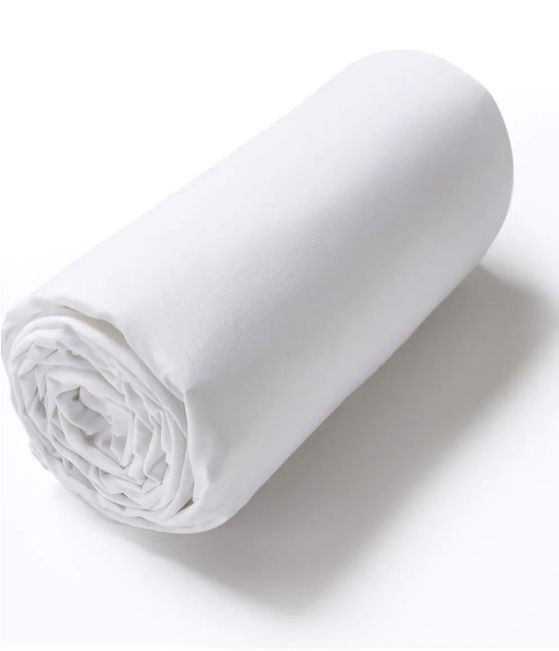 White Cotton Fitted Sheet – Adjustable Head Section