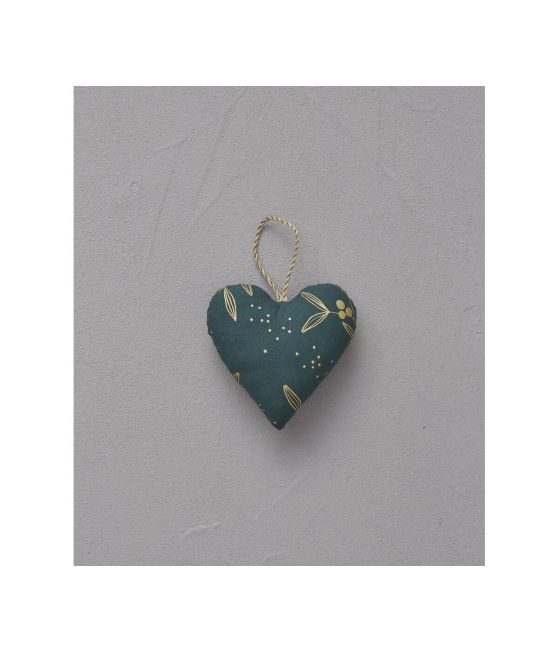 Printed heart-shaped decoration item Jours de fête