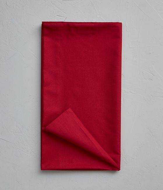 Cotton bolstercase red garance 43x140 cm