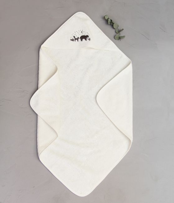 Hooded towel Petites histoires 75x75 cm
