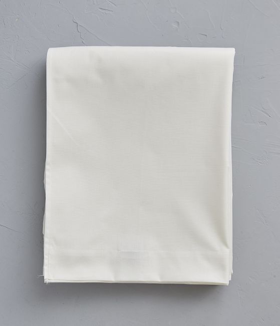 White cotton flat sheet