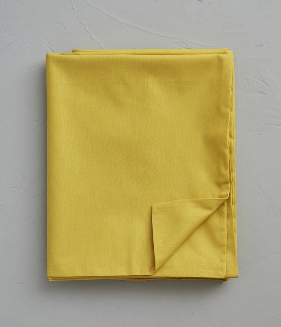 Cotton duvet cover yellow bourdon